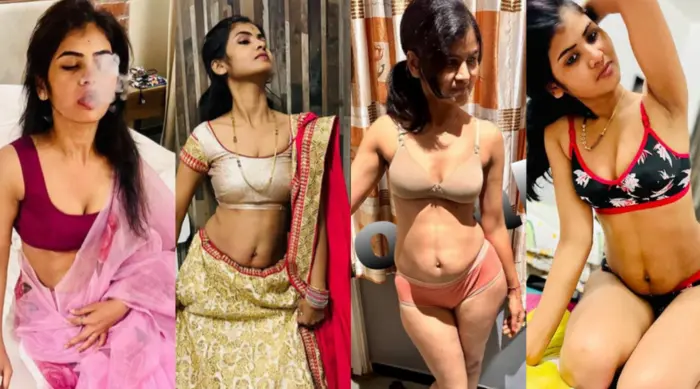 Indian Beautiful Sexy HouseWife Smoking Riding